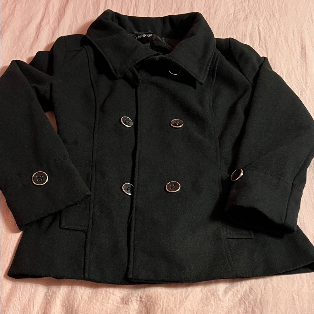 women’s winter lapel collar double breasted coat
